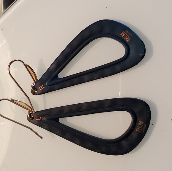 RLM Patina Openwork Drop Earrings - Picture 2 of 3